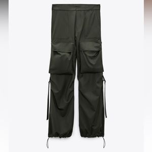 Zara wool blend cargo pants size M